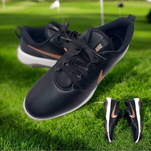NIKE Roshe G Tour Golf Shoes Black/Rose Gold Women’s Size 10 NWOB